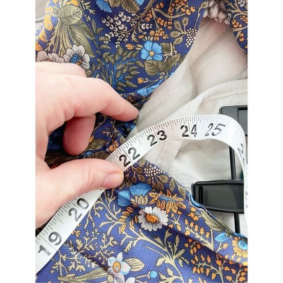 J. McLaughlin NWT Viola Silk Blouse Floral Size XL - Picture 4 of 9